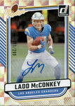 2024 Ladd McConkey Panini Donruss THE ROOKIES ROOKIE AUTO 213/299 AUTOGRAPH RC #TR-5 Los Angeles Chargers