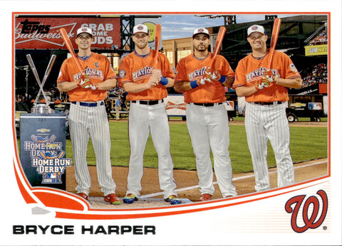 2013 Bryce Harper Topps Update ALL-STAR GAME HOME RUN DERBY SP PHOTO VARIATION #US180 Washington Nationals