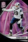 2019 Aaron Donald Panini Spectra NEON PINK PRIZM 12/20 DIE-CUT #62 Los Angeles Rams