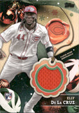 2024 Elly De La Cruz Topps HOLIDAY MEGA GAME-USED MEMORABILIA ROOKIE RC #RC-ED Cincinnati Reds