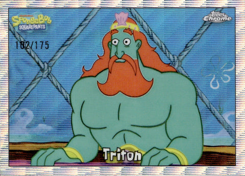 2025 Triton Topps Chrome SpongeBob WAVE REFRACTOR 102/175 #196