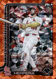 2025 Ivan Herrera Bowman Topps UPDATE SERIES ORANGE DIAMANTE FOIL 13/25 #US141 St. Louis Cardinals