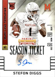 2015 Stefon Diggs Panini Contenders Draft Picks SEASON TICKET ROOKIE AUTOGRAPH RC AUTO #143 Maryland Terrapins