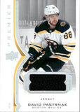 2020-21 David Pastrnak Upper Deck Premier GAME-USED JERSEY #12 Boston Bruins