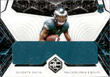 2021 DeVonta Smith Panini Limited UNLIMITED POTENTIAL ROOKIE JERSEY 28/50 RC #UP-DS Philadelphia Eagles