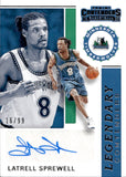 2019-20 Latrell Sprewell Panini Contenders LEGENDARY CONTENDERS AUTOGRAPH 16/99 AUTO #LC-LSP Minnesota Timberwolves