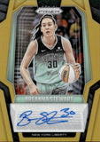 2025 Breanna Stewart Panini Prizm WNBA GOLD PRIZM SIGNATURES 1/10 AUTOGRAPH AUTO #SG-BTS New York Liberty