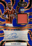 2024-25 Rafael Leao Panini Select FIFA BLUE PULSAR PRIZM AUTOGRAPH MATERIALS JERSEY AUTO #AM-RL AC Milan