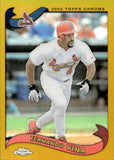 2002 Fernando Vina Topps Chrome GOLD REFRACTOR #89 St. Louis Cardinals