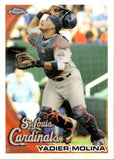 2010 Yadier Molina Topps Chrome REFRACTOR #161 St. Louis Cardinals