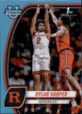 2024-25 Dylan Harper Bowman University Chrome 1ST BOWMAN SKY BLUE REFRACTOR #22 Rutgers Scarlet Knights San Antonio Spurs
