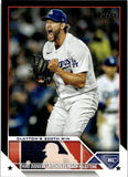 2023 Clayton Kershaw Topps Update BLACK BORDER 51/72 #US202 Los Angeles Dodgers