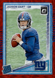 2025 Jaxson Dart Panini Donruss Optic RED SCOPE PRIZM ROOKIE RC #273 New York Giants