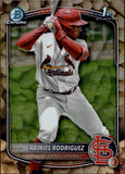 2025 Rainiel Rodriguez Bowman Chrome PROSPECTS 1ST BOWMAN PEANUTS REFRACTOR SP! #BCP-200 St. Louis Cardinals