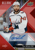 2024-25 Tom Wilson Upper Deck Allure RED RAINBOW AUTO AUTOGRAPH #23 Washington Capitals
