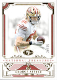 2025 George Kittle Panini National Treasures GOLD 24/35 #89 San Francisco 49ers
