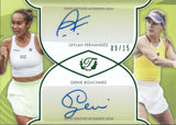 2025 Leylah Fernandez Genie Bouchard Topps Triumphant DUAL AUTOGRAPH 9/15 AUTO #DA-3 TENNIS