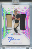 2025 Tyler Shough Panini Flawless HOLO SILVER ROOKIE DUAL PATCH AUTO 09/20 AUTOGRAPH RELIC RC #RDPA-TSH New Orleans Saints