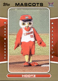 2013 Hootz Topps Pro Debut MASCOTS GOLD 43/50 #MAS-HO OREM OWLZ LOS ANGELES ANGELS
