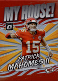 2021 Patrick Mahomes Donruss Optic MY HOUSE #MH-12 Kansas City Chiefs