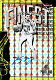 2025-26 Kris Murray Topps Finest YELLOW GEOMETRIC REFRACTOR AUTOGRAPH 1/35 AUTO #FAU-KM Portland Trail Blazers