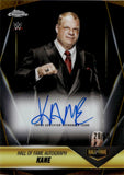 2025 Kane Topps Chrome WWE GOLD REFRACTOR HALL OF FAME AUTO 28/50 AUTOGRAPH #HOF-KN WWE HOF