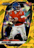 2025 Jaxson Dart Panini Prizm Draft Picks GOLD ICE PRIZM ROOKIE RC #90 Ole Miss Rebels