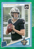 2025 Tyler Shough Panini Donruss Optic RATED ROOKIE GREEN HYPER PRIZM RC #223 New Orleans Saints