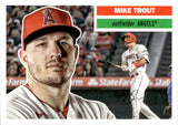 2023 Mike Trout Topps Archives SP WHITE BACK #1 Anaheim Angels