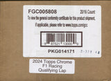 2024 Topps Chrome Formula 1 F1 Racing Qualifying Lap, 20 Box Case