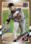 2021 Tarik Skubal Topps Series 1 GOLD BORDER ROOKIE 1057/2021 RC #92 Detroit Tigers