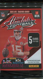 2025 Panini Absolute Football Hobby, Pack