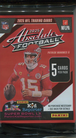 2025 Panini Absolute Football Hobby, Pack