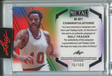 2024 Walt Frazier Leaf Metal INSCRIPTIONS AUTO 76/100 New York Knicks #MI-WF1
