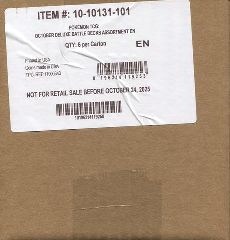 Pokemon Mega Battle Deck Mega Gengar/Diancie EX, 6 Battle Deck Box Case *RELEASES 11/14*