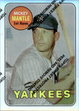 1996 Topps MICKEY MANTLE COMMEMORATIVE SET 1969 TOPPS REFRACTOR #19 New York Yankees