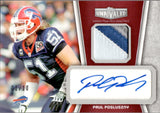 2010 Paul Posluszny Topps Unrivaled AUTOGRAPH PATCH RED 1/10 AUTO #UAP-PP Buffalo Bills