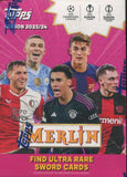 2023-24 Topps UEFA Club Competitions Merlin Chrome Soccer, Blaster Box