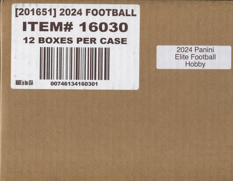 2024 Panini Donruss Elite Football Hobby, 12 Box Case