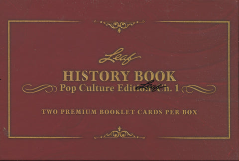 2024 Leaf History Book Pop Culture Edition Chapter 1 Hobby, Box