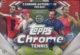 2024 Topps Chrome Tennis Brkers Delight Hobby, 12 Box Case