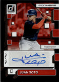 2022 Juan Soto Panini Donruss MONIKERS BLACK AUTOGRAPH 1/1 ONE OF ONE AUTO #MO-JS Washington Nationals