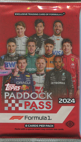 2024 Topps Paddock Pass F1 Formula 1 Racing Hobby, Pack