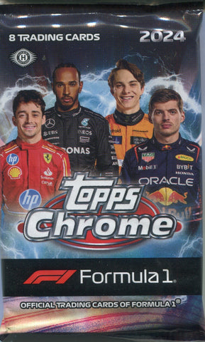 2024 Topps Chrome Formula 1 F1 Racing Hobby, Pack