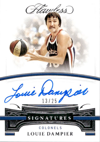 2020-21 Louie Dampier Panini Flawless SIGNATURES SILVER AUTO 13/25 AUTOGRAPH #AUT-LDA Kentucky Colonels