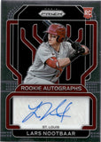 2022 Lars Nootbaar Panini Prizm ROOKIE AUTOGRAPHS RC AUTO #RA-LN St. Louis Cardinals