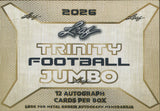 2026 Leaf Trinity Football Jumbo, Box *RELEASES 8/21*