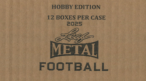 2025 Leaf Metal Football Hobby, 12 Box Case *RELEASES 5/30*