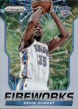 2014-15 Kevin Durant Panini Prizm FIREWORKS PRIZM #8 Oklahoma City Thunder 2