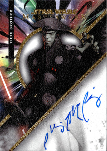 2023 Philip Anthony-Rodriguez as Fifth Brother Topps Star Wars Masterwork GOLD AUTO 12/25 AUTOGRAPH #MWA-PAR